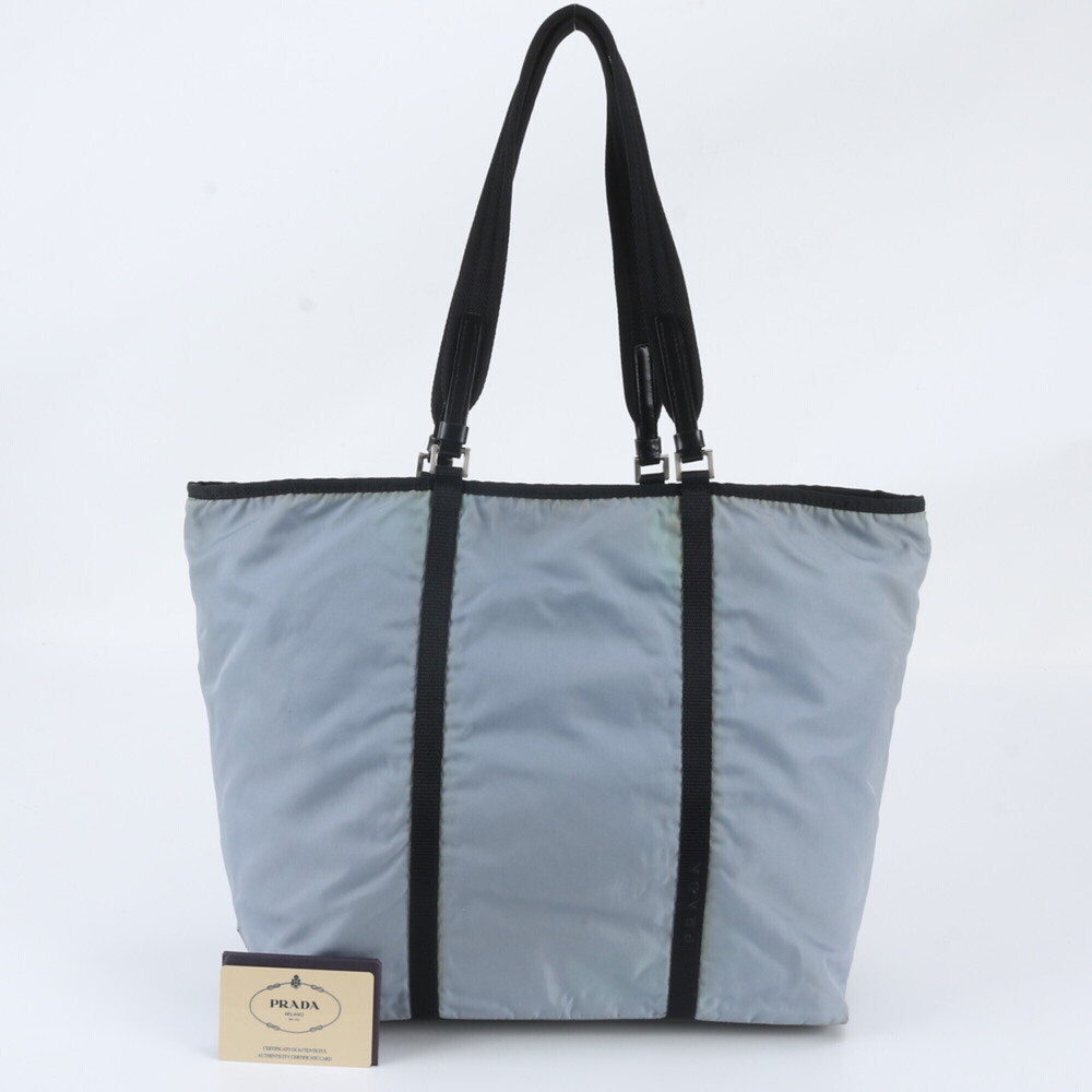 Prada Tessuto Nylon Tote Bag with Triangle Logo (B10223) - Men's & Women's Gu...